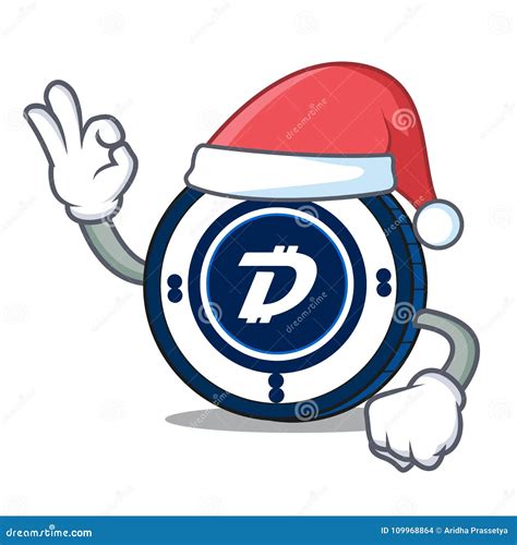 Historieta De La Mascota De La Moneda De Santa Digibyte Imagen De