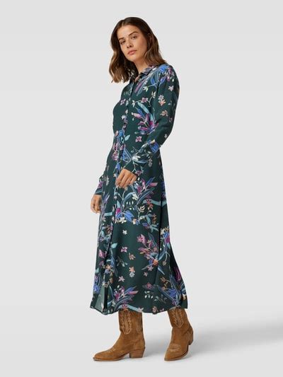 Jake S Collection Maxikleid Mit Allover Muster Smaragd Online Kaufen