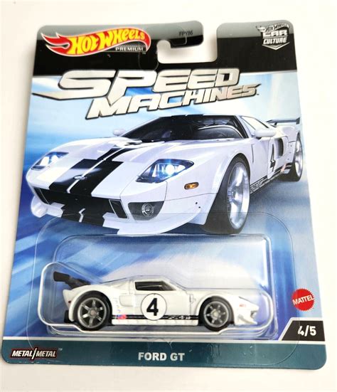 Hot Wheels Ford GT White #4 - 2023 Car Culture: Speed Machines ...