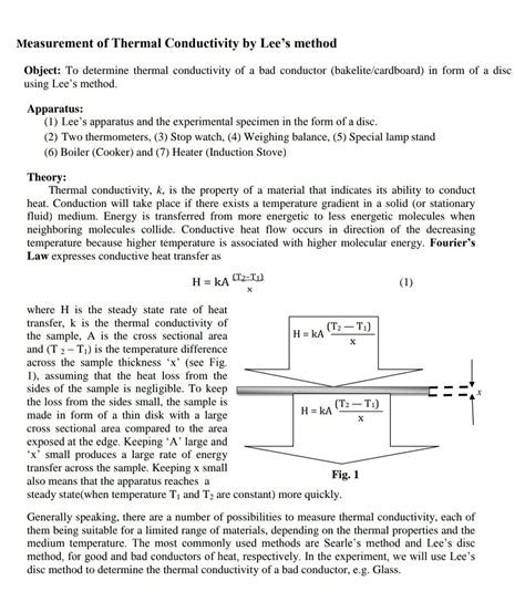 Solved Advanced Physics We Calculate Thermal Conductivity