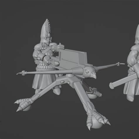 3D Printable High Elf Repeating Bolt Thrower By Ystlund Miniatures