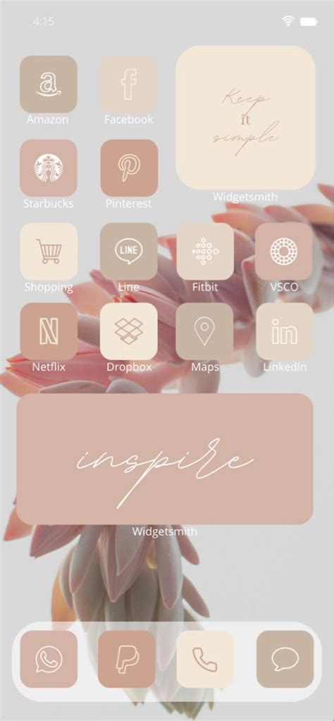 Ios Android Cream Aesthetic App Icons Pack