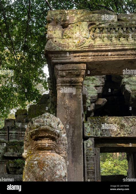 Image From Preaha Khan Temple A Part Of The Angkor Wat Archeological