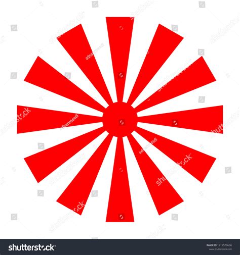 Japanese Imperial Navy Flag Isolated Vector Stock Vector (Royalty Free ...