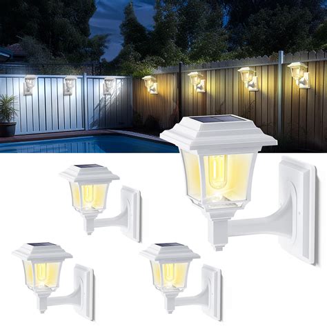 Mua LeiDrail Solar Fence Lights 2 Modes Edison Bulb Solar Wall