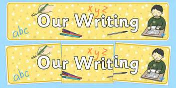 👉 Our Writing Display Banner Teacher Made