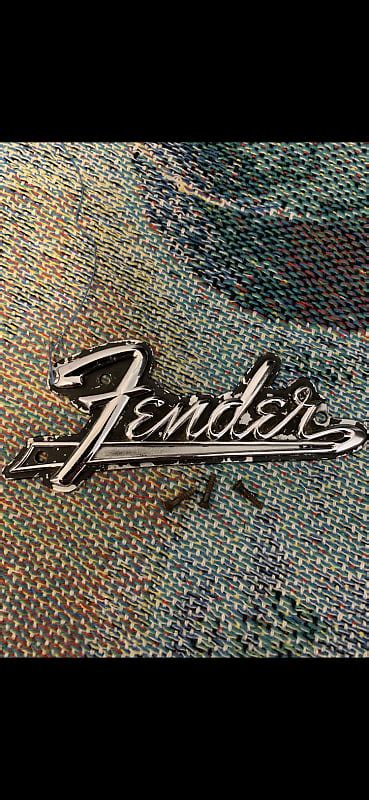 Vintage Original 1960s Fender Amp Logo Reverb