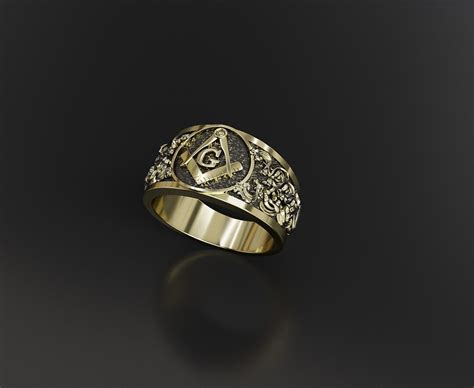 Masonic Ring, Master Mason Ring, Masonic Ring, Freemason Ring, Free ...