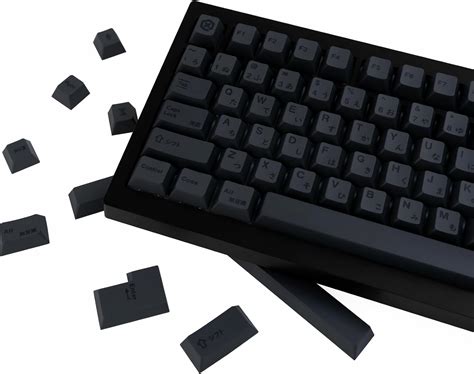 Amazon JOLINTAL 143 Keys Grey On Black Keycaps Set Japanese