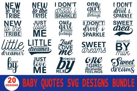 Baby Quotes T-Shirt Bundle, Graphic by Creative Ferdous · Creative Fabrica