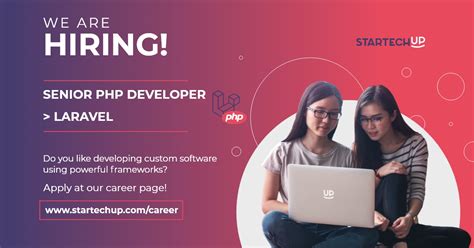 Job Opening Startechup Senior Php Laravel Developer