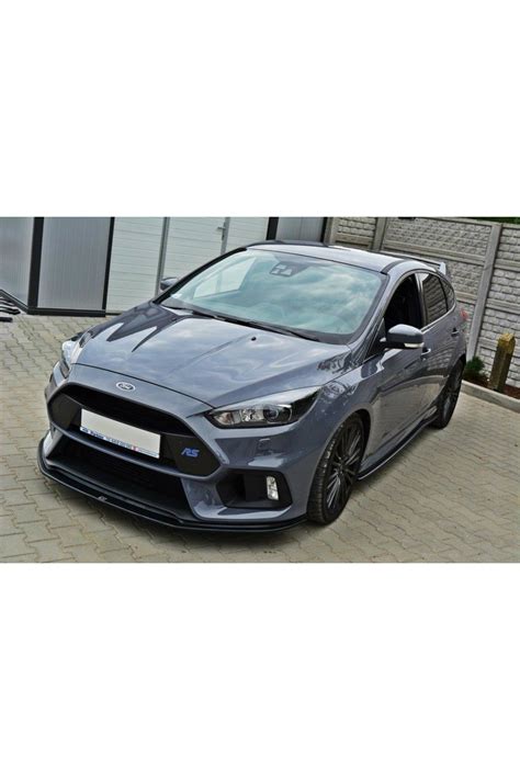 Maxton Design Spoiler Pod Přední Nárazník Ver 3 Pro Ford Focus Rs Mk3 Carbon Look Rsr Performance