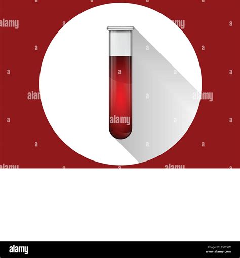 Vector Test Tubes Filled With Blood Stock Vector Image Art Alamy