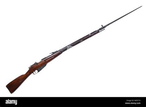 mosin's rifle isolated on white Stock Photo - Alamy