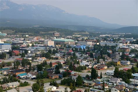 01B Whitehorse Yukon Downtown View From Lower Escarpment Trail