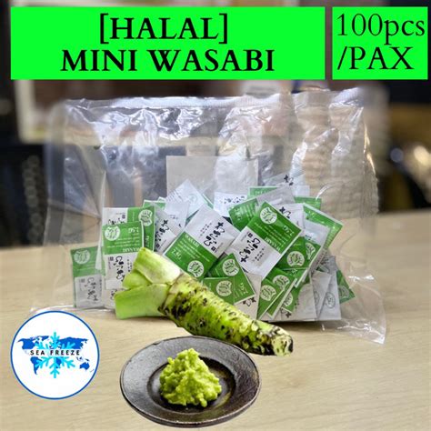 Halal Mini Wasabi 100pcspack 25gramsachet Shopee Malaysia