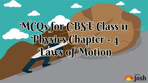 Mcqs On Class Physics Laws Of Motion Pdf Important For Cbse Exams