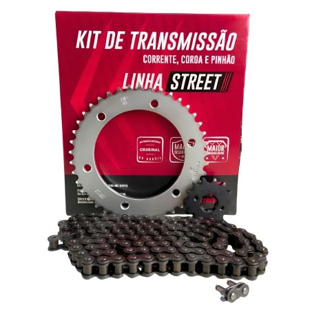 Kit relação transmissão yamaha fz 15 2022 2023 did retentor