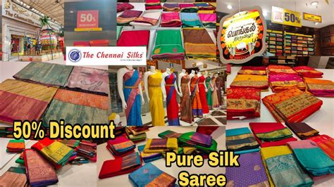 Chennai Silks 50 Offer Pure Silk Sareesemi Silkpongal Collection