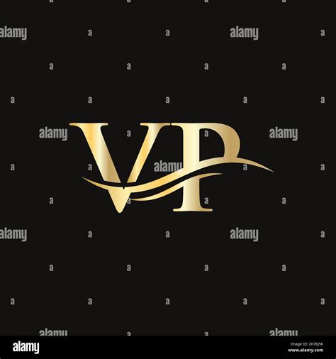 VP logo design. Initial VP letter logo design Stock Vector Image & Art ...