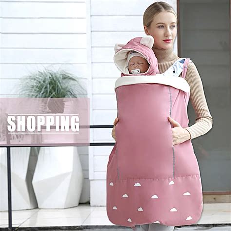 Теплая накидка-кенгуру для переноски ребенка, зимняя накидка-кенгуру ...