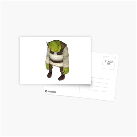 Sad Shrek Meme Postcard For Sale By Luucker Redbubble