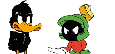 The Dissaproval Of Marvin Martian And Daffy Duck By Thecarebeargirl On