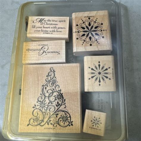 Stampin Up Snow Swirled Christmas Tree Snowflakes Season S Greetings