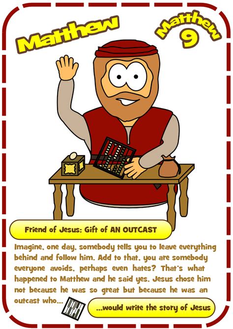 Matthew Matthew 9 Character Images Jesus Without Language Kids