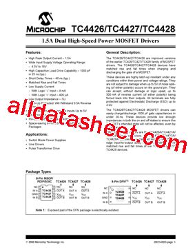 Tc Datasheet Pdf Microchip Technology