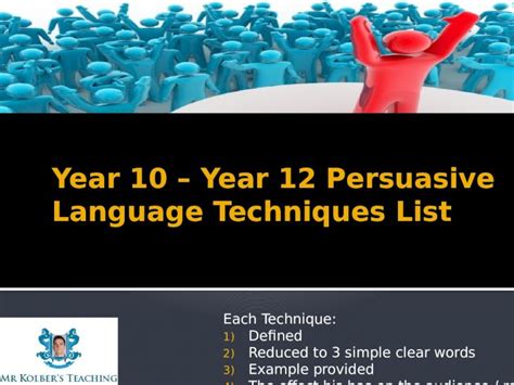 Pptx Persuasive Language Techniques List Dokumen Tips