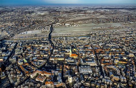 Luftaufnahme Hamm Winterluftbild Stadtzentrum Im Innenstadtbereich