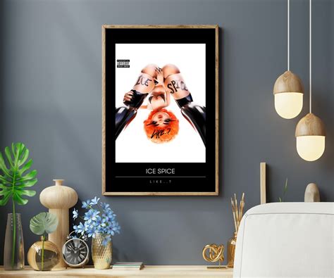 Ice Spice Poster, Like.., Ice Spice Print, Rap Music Decor Art, Album Cover Poster, Album Cover ...