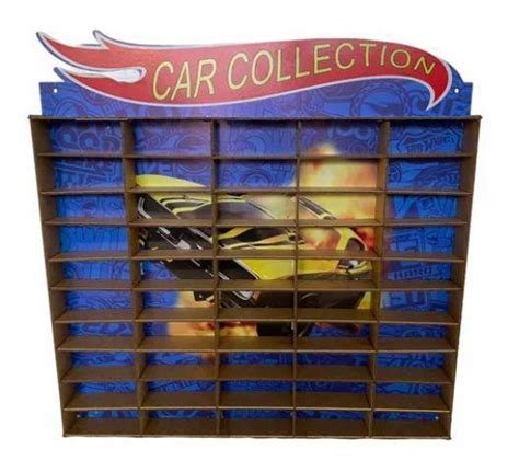 Estante Mdf Adesivado P Carrinhos E Carrinhos Hot Wheels Tau Colecion Veis