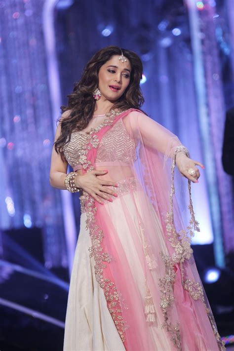 Bollywood Actress Saree Collections Madhuri Dixit In Anushree Reddy