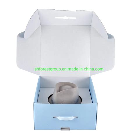 Wholesale Custom Printed Corrugated Carton Garment Hat Packaging