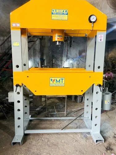 Mild Steel H Frame Hydraulic Press Ton Automation Grade Manual