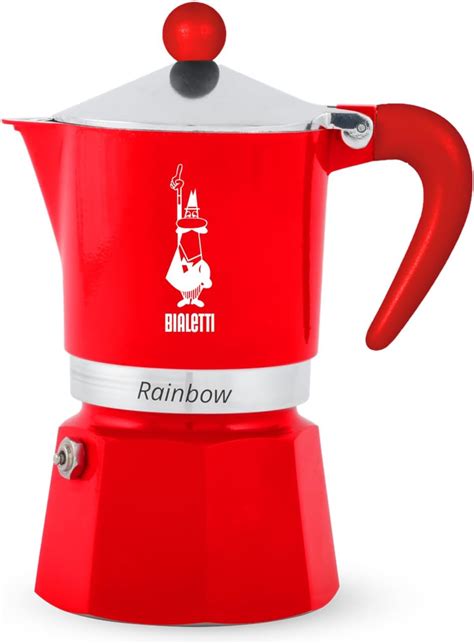 Amazon Bialetti Rainbow Moka Pot 3 Cup Espresso Maker With