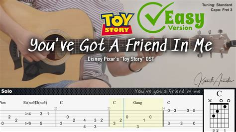 You've Got A Friend In Me - Randy Newman | Fingerstyle Guitar | TAB ...