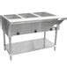 Advance Tabco SW 3E 120 T Three Pan Electric Hot Food Table With Thermostatic Control And