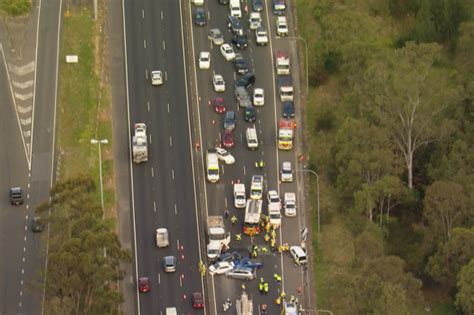 Three People In Hospital After M4 Truck Crash