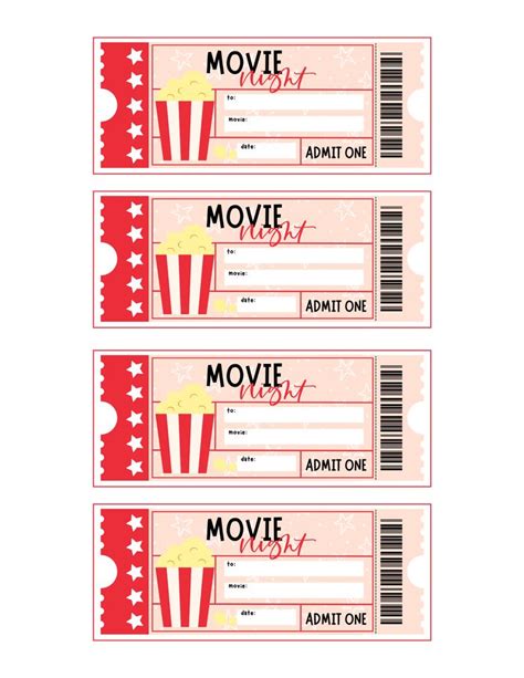 Movie Night Printablesprintable Bundle Ideas Divertidas De Fiesta De