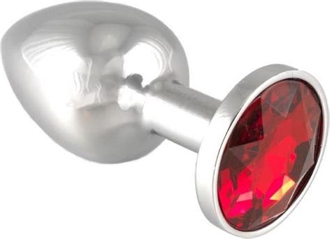 PETIT Plug Anal Avec Cristal Rouge X Cm Bol