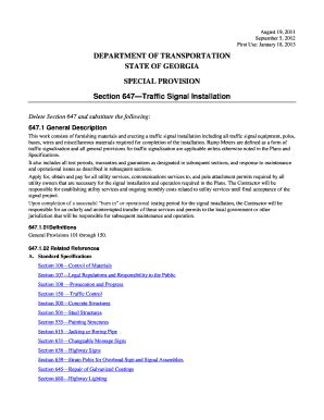 Fillable Online Co Henry Ga Department Of Transportation State Of