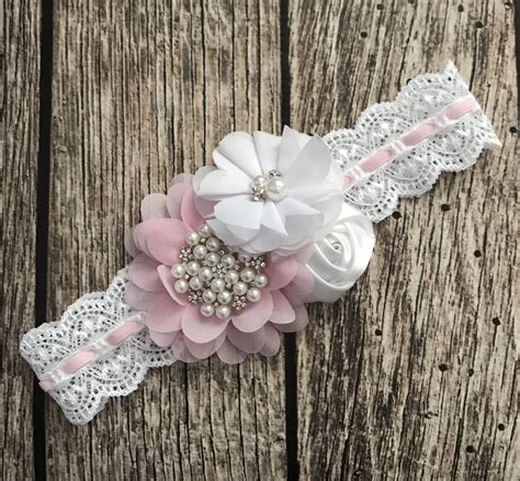 Other Colors Available Please Ask For Availability This Beautiful White And Light Pink Headband