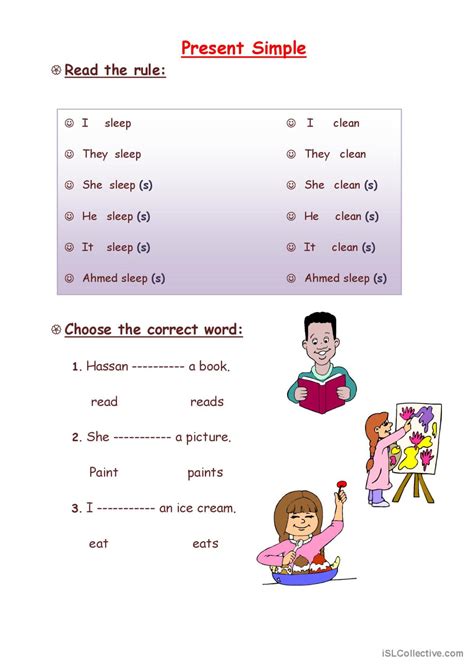 Presents Simple English Esl Worksheets Pdf And Doc