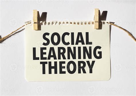 Card with text social learning theory . Diagram and white background 23090127 Stock Photo at ...