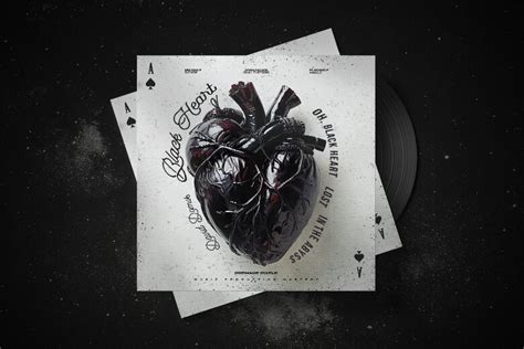 Black Heart Cover Art - Photoshop PSD