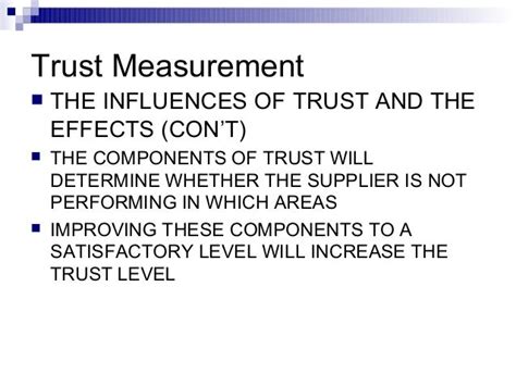 Trust Measurement