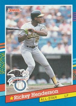 1991 Donruss 53 Rickey Henderson Trading Card Database